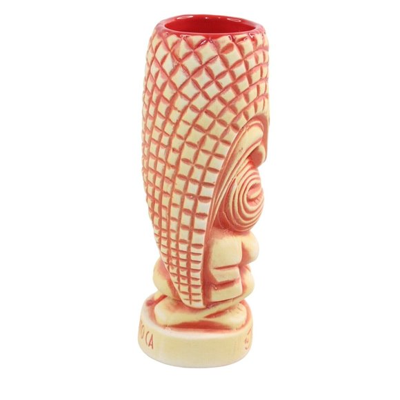The Jungle Bird Sacramento CA Tiki Mug Coral Orange Second Edition Matte Finish - Picture 4 of 10